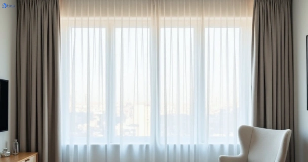 Freshly steam cleaned curtains in woodcroft-nsw QLD